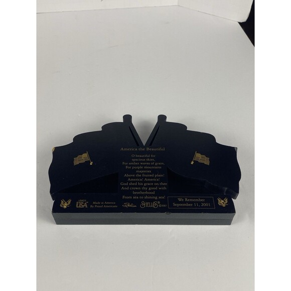 Stella's 2001 White House Wooden Shelf Sitter 9/11 Remembrance *MADE IN THE USA* - Picture 5 of 13